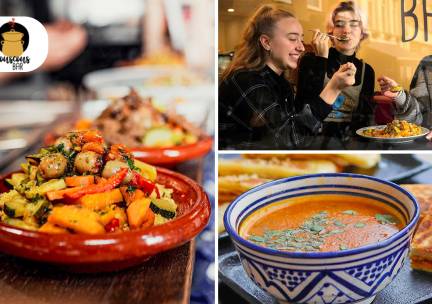 Couscous + soep + salade + evt. nagerecht bij de Couscousbar