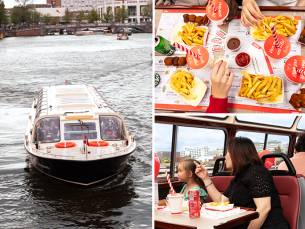 Grachten rondvaart in Amsterdam met FEBO snacks