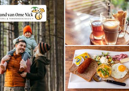 Wandelarrangement + warme drank + gebak + lunch bij Eiland van Ome Nick