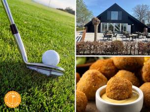 Pitch & Putt (9 holes) + bittergarnituur bij Play & Stay