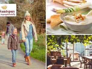 Wandelarrangement met koffie/thee + appelcake + lunch + glas wijn bij De Santspuy