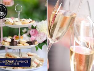 High tea + glas bubbels bij Parel Paviljoen