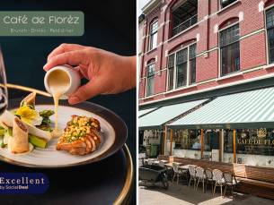 3-, 4- of 5-gangendiner van de chef bij CafÃ© de FlorÃ¨z in hartje Den Haag