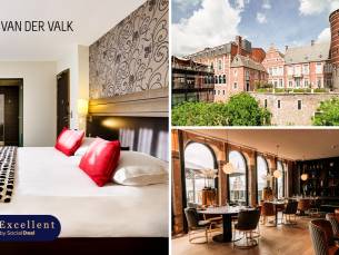 Overnachting voor 2 + ontbijt + late check-out in hartje Luik