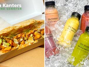 Warm broodje + verse smoothie voor afhaal bij Ton Kanters Gezond Genieten