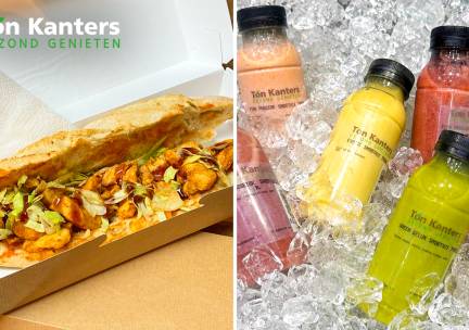 Warm broodje + verse smoothie voor afhaal bij Ton Kanters Gezond Genieten