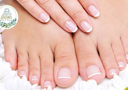 Manicure- of pedicurebehandeling + evt. BIAB of gellak