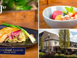 3-gangen verrassingsmenu bij Restaurant HJ'57