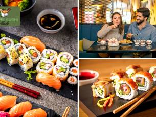 Sushibox (16, 24 of 32 stuks) voor afhaal bij Happie Sushi