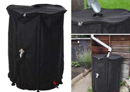 Regenton 250 of 500 Liter Opvouwbaar - Vang Gratis Regenwater Op Voor een G ...