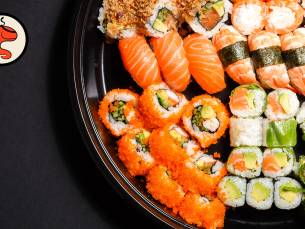 Sushibox naar keuze (24, 32 of 40 stuks) voor afhaal bij Salmurai Sushi