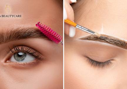 Wimper- of wenkbrauwbehandeling naar keuze