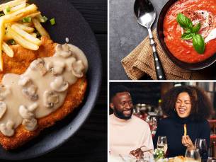 3-gangen schnitzeldiner bij Restaurant Torschänke