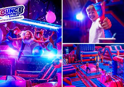 Entree Bounce Valley (2 uur) + sokken + verkoelende slush puppy