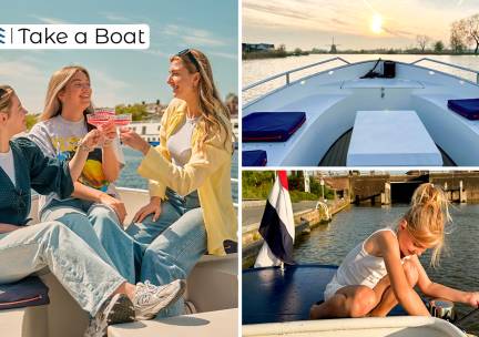 Huur elektrische sloep voor 1 t/m 10 personen (2â¯uur) bij Take a Boat