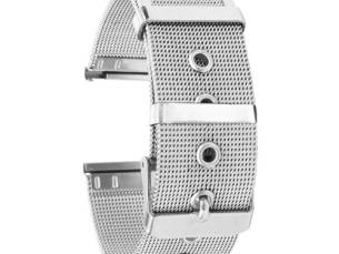 22mm Edelstahl Uhrenarmbänder Quick Release Mesh Armband Ersatz Metall Armband mit Gürtelschnalle Sport Armband Armband Kompatibel mit 22mm Smart / Traditional Uhr