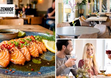 2-gangen shared dining-diner bij Boutique Hotel Rozenhof