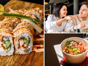 Grote pokÃ©bowl of sushibox naar keuze (24, 32 of 60 stuks)
