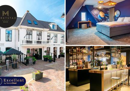 Overnachting(en) voor 2 + ontbijt + late check-out in Schagen