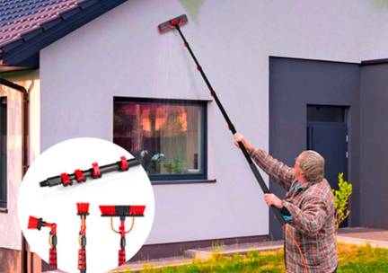 Shine Telescopische Wasborstel Met Zeepdispenser (4,6 of 7 meter)