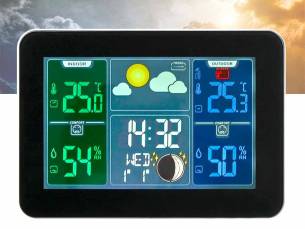 Weerstation Met Barometer - Met Binnen- En Buitensensor!