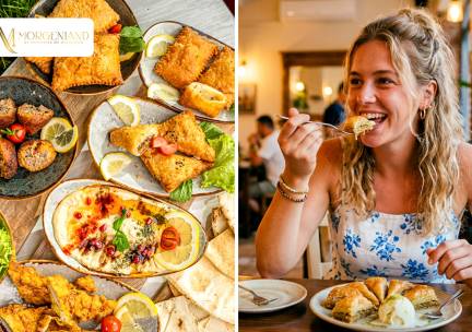 Mezzeschaal + baklava in hartje Rotterdam