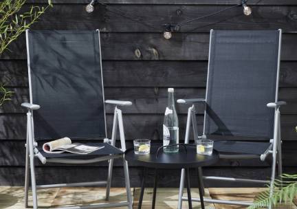 Set van 2 Aluminium Tuinstoelen