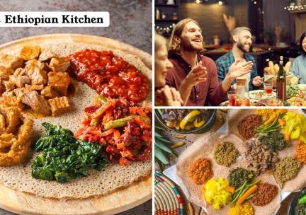 Ethiopisch 2-gangendiner à la carte