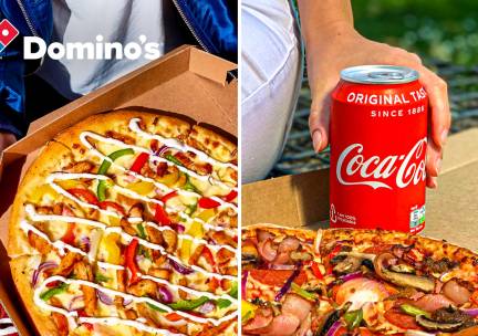 Pizza naar keuze (25 cm) + evt. drankje voor afhaal bij Domino's Aalten