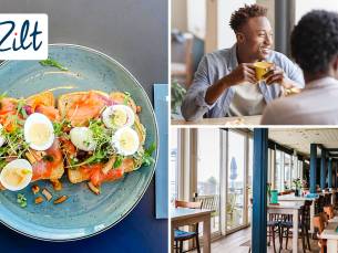 2-gangen keuzelunch bij Strandpaviljoen 't Zilt