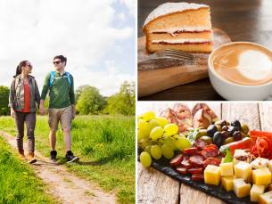 Wandel- of fietsarrangement incl. warme drank + gebak + borrelplank