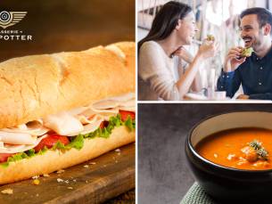 2-gangen keuzelunch met uitzicht over het vliegveld