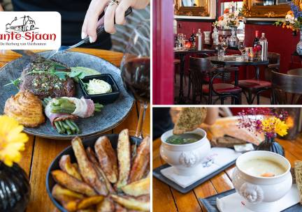 3-gangendiner Ã  la carte bij Herberg Tante Sjaan