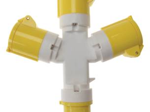 Faithfull 3 Way 110v Socket Splitter 110v