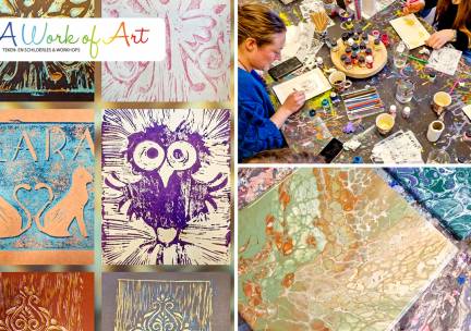 Creative workshop naar keuze (2 of 3 uur) + koffie/thee + verse cake + hartige snacks