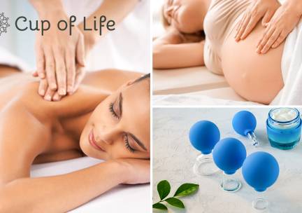 Massage naar keuze (60 min) of transformational cupping (30 min)