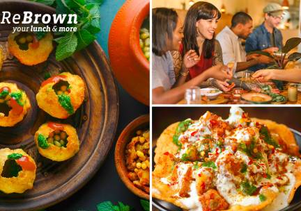 Shared dining-lunch of diner Indian streetfood bij ReBrown