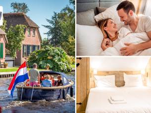 Overnachting voor 2 + late check-out in Giethoorn
