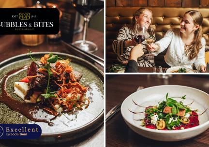 3-gangen keuzediner bij Bubbles & Bites
