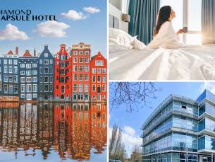 Overnachting voor 1 of 2 + ontbijt + gratis parkeren + late check-out nabij Amsterdam