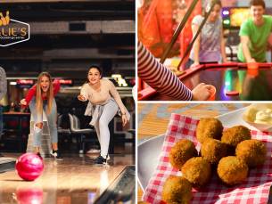 1 uur bowlen (tot 6 personen) + bitterballen + speeltegoed of 1 uur shufflen in hartje Uden