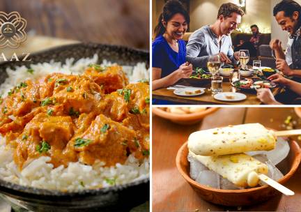 Indiaas 2- of 3-gangendiner à la carte + bijgerecht