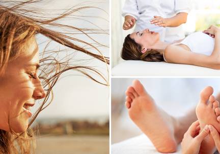 Voetreflexmassage, craniosacraal-therapie of reikibehandeling (60 min) of online curcus