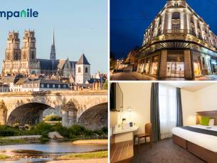 Overnachting voor 2 + ontbijt + vroege check-in in OrlÃ©ans