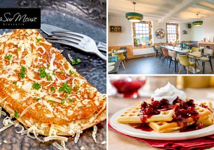 2-gangen pannenkoekendiner bij Sur Meuse