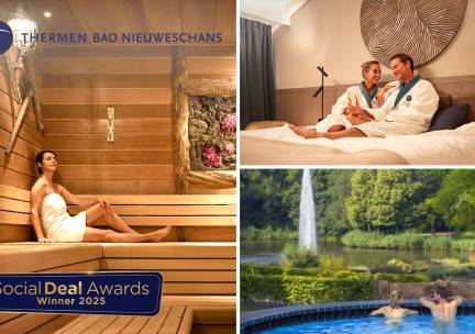 Overnachting voor 2 + ontbijt + dag wellness