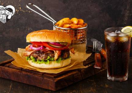Burger + friet + saus + frisdrank naar keuze bij Friet Enzo... Goes