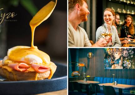 2-gangen keuzelunch + verse jus d'orange bij Kyzo