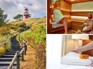 Overnachting voor 2 personen + wellness + ontbijt + late check-out in het Waddengebied