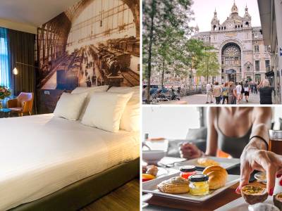 Overnachting voor 2 + ontbijt + late check-out in Antwerpen